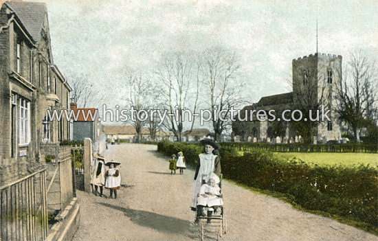 The church of St Peter & St Paul and Village, West Mersea, Essex. c.1907